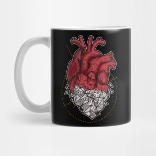 geometric heart Mug